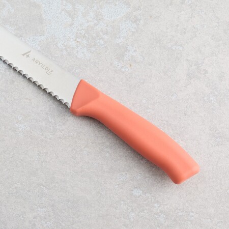 Aryıldız Rexa Tırtıklı Ekmek Bıçak Turuncu 19 cm - 5