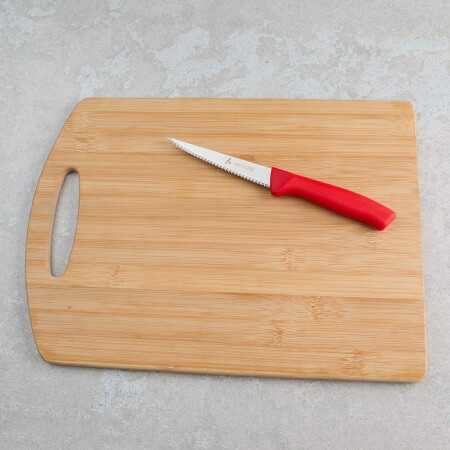 Aryıldız Rexa Tırtıklı Sebze Bıçak Kırmızı 10 cm - 2