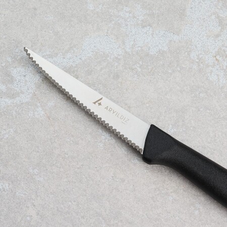 Aryıldız Rexa Tırtıklı Sebze Bıçak Siyah 10 cm - 4