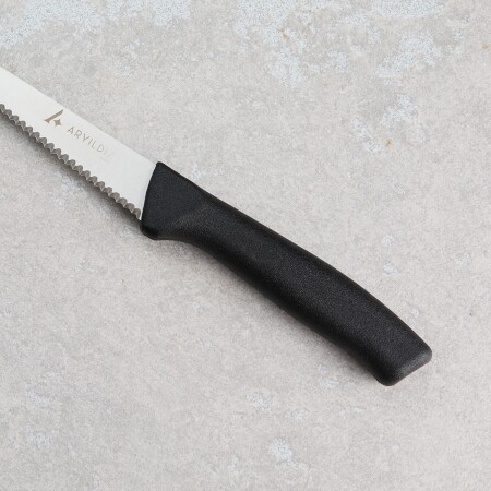 Aryıldız Rexa Tırtıklı Sebze Bıçak Siyah 10 cm - 5