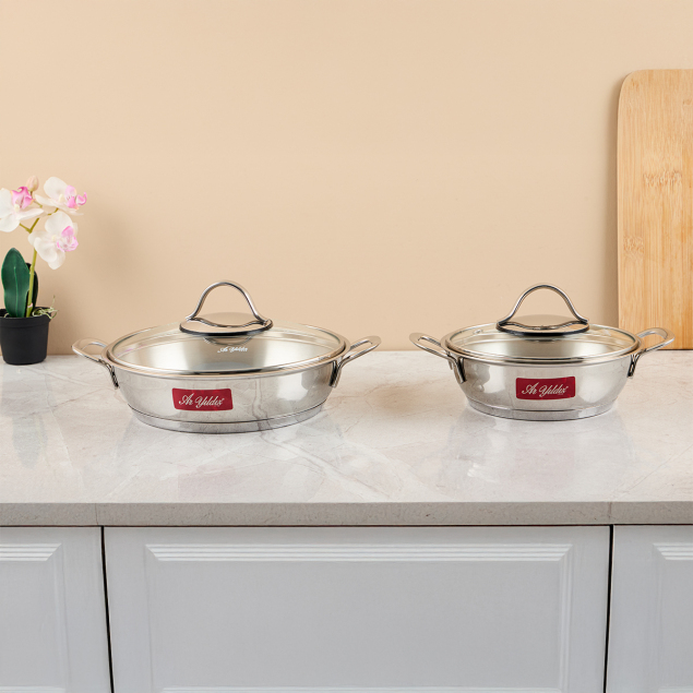 Aryıldız Roma 4 Parça Çelik Sahan Seti - 1