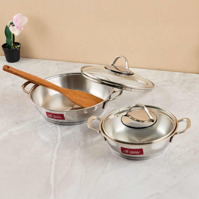 Aryıldız Roma 4 Parça Çelik Sahan Seti - 2