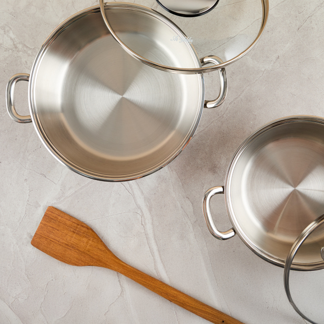 Aryıldız Roma 4 Parça Çelik Sahan Seti - 3