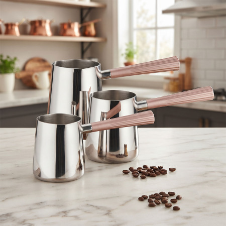 Aryıldız Roma Rose Gold Cezve Takımı - 1