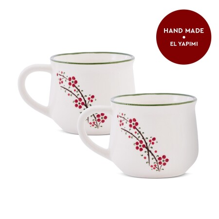 Aryıldız Rosella 2’li Seramik Kupa Yeşil 150 ml - 4