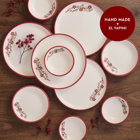 Aryıldız Rosella Kırmızı 10 Parça 4 Kişilik Kahvaltı Takımı - 2