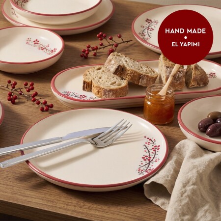 Aryıldız Rosella Kırmızı 14 Parça 6 Kişilik Kahvaltı Takımı - 3