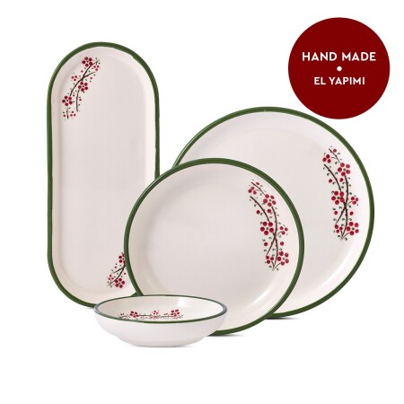 Aryıldız Rosella Yeşil 14 Parça 6 Kişilik Kahvaltı Takımı - 5