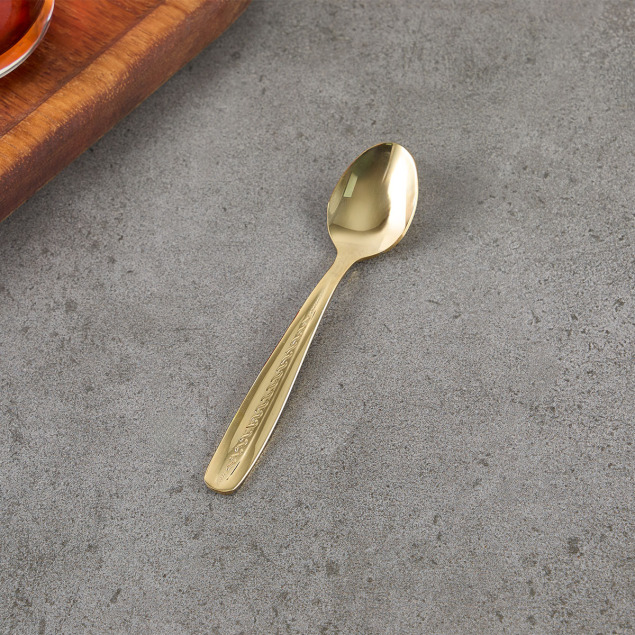Aryıldız Sarmaşık Gold 6 Parça Çay Kaşığı - 3