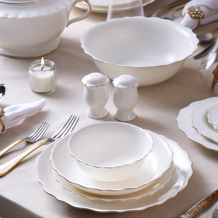 Aryıldız Seawave Gold 60 Parça 12 Kişilik Yemek Takımı - ARYILDIZ