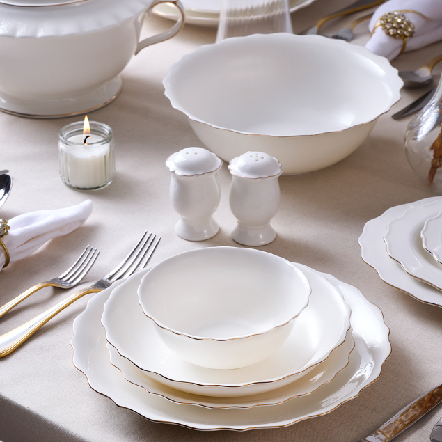 Aryıldız Seawave Gold 60 Parça 12 Kişilik Yemek Takımı - 1