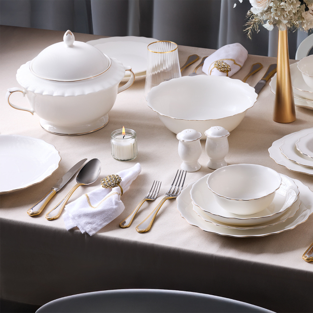 Aryıldız Seawave Gold 60 Parça 12 Kişilik Yemek Takımı - 2