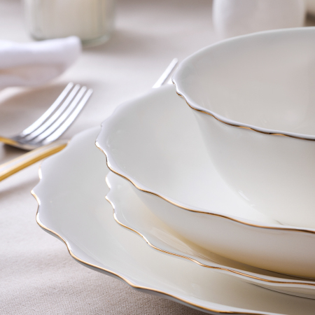 Aryıldız Seawave Gold 60 Parça 12 Kişilik Yemek Takımı - 4