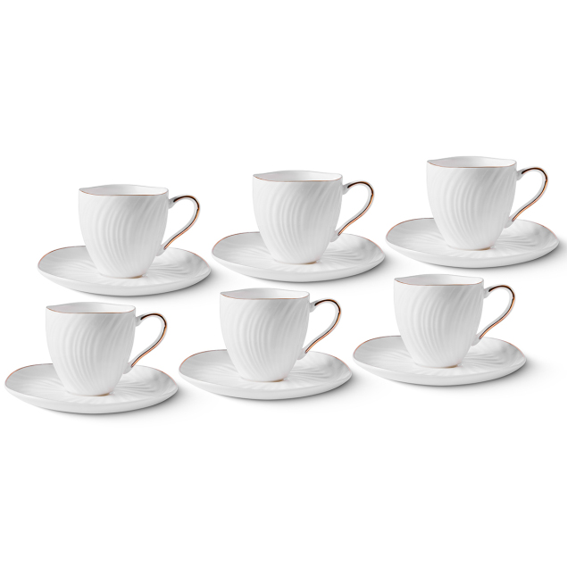 Aryıldız Serena Gold 12 Parça 6 Kişilik Kahve Fincan Takımı 90 ml - 3