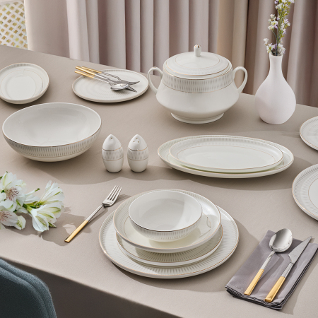 Aryıldız Serenity 60 Parça 12 Kişilik Yemek Takımı - ARYILDIZ