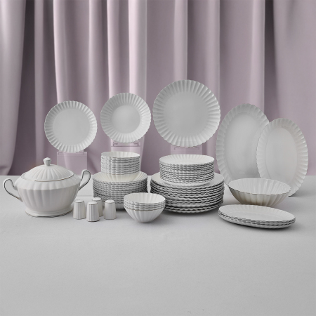 Aryıldız Sintra Platin 60 Parça 12 Kişilik Yemek Takımı - 4