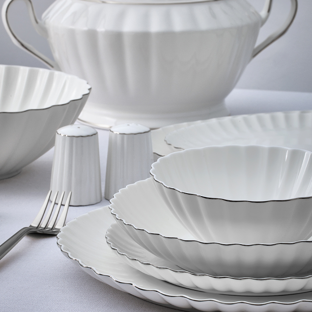 Aryıldız Sintra Platin 60 Parça 12 Kişilik Yemek Takımı - 2