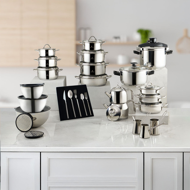 Aryıldız Solo 101 Parça Çelik Çeyiz Seti - 1