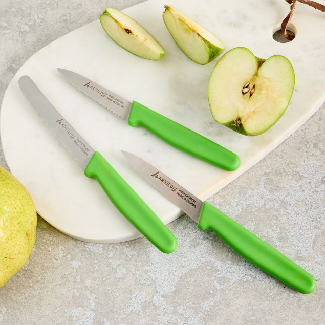 Aryıldız Solo 3 Parça Bıçak Seti Yeşil - 1