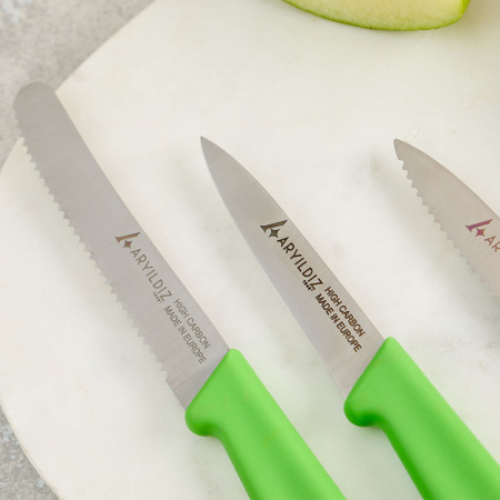 Aryıldız Solo 3 Parça Bıçak Seti Yeşil - 3