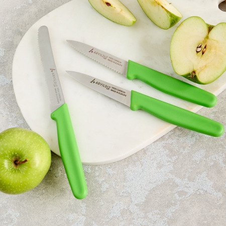 Aryıldız Solo 3 Parça Bıçak Seti Yeşil - 2