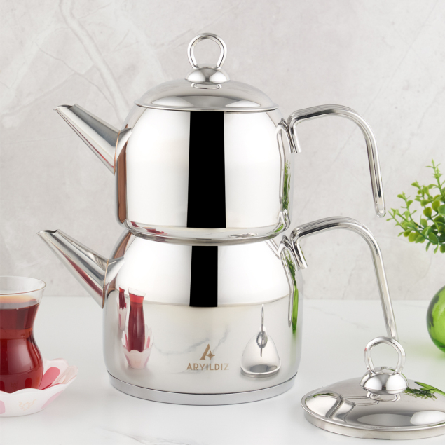 Aryıldız Solo 4 Parça Çaydanlık Takımı - 4