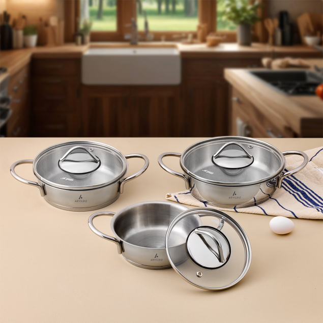 Aryıldız Solo 6 Parça Sahan Seti - 1