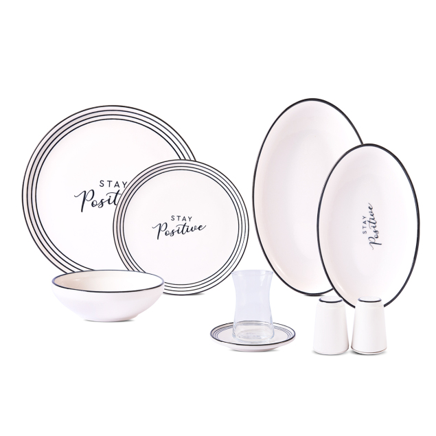 Aryıldız Stay Positive 34 Parça 6 Kişilik Kahvaltı Takımı - 4