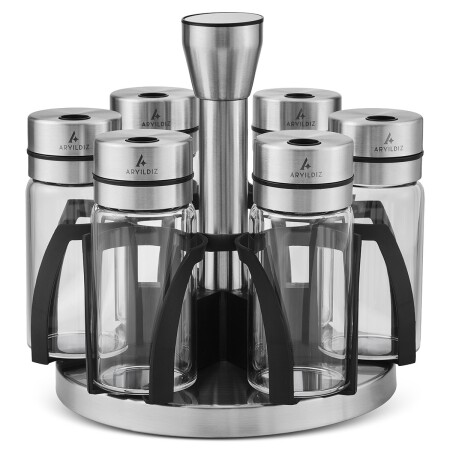 Aryıldız Steel Baharat Seti 7 Parça 90 ml - 5