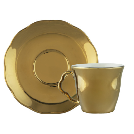Aryıldız Stellar Gold 4 Parça 2 Kişilik Türk Kahve Fincan Takımı 90 ml - 3