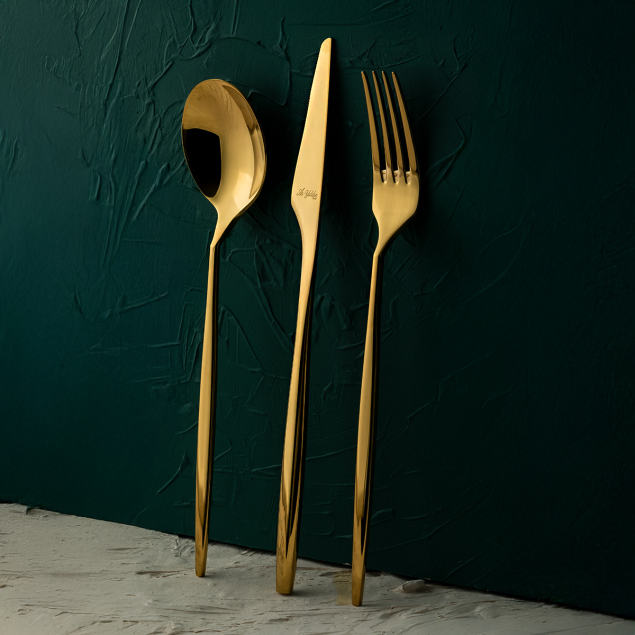 Aryıldız Studio Prestige Pvd Gold 84 Parça 12 Kişilik Çatal Kaşık Bıçak Takımı - 1