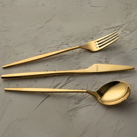 Aryıldız Studio Prestige Pvd Gold 84 Parça 12 Kişilik Çatal Kaşık Bıçak Takımı - 4