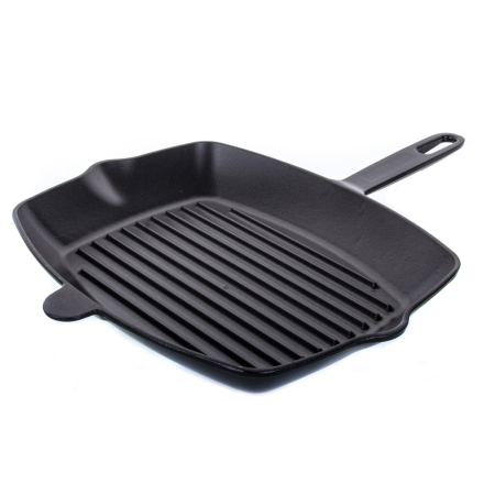 Aryıldız T-T Döküm Demir Grill Tava Siyah 26x32 Cm - ARYILDIZ