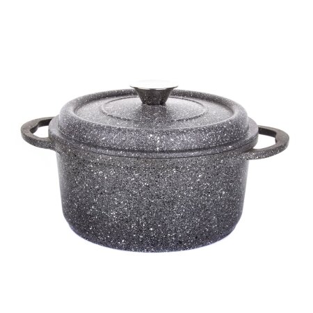 Aryıldız T/T Cast Alu Granitium Derin Tencere 24 Cm - ARYILDIZ