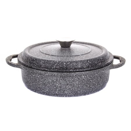 Aryıldız T/T Cast Alu Granitium Kısa Tencere 28 Cm - ARYILDIZ