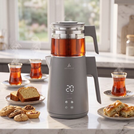 Aryıldız Tea Mode Çay Makinesi Antrasit - ARYILDIZ