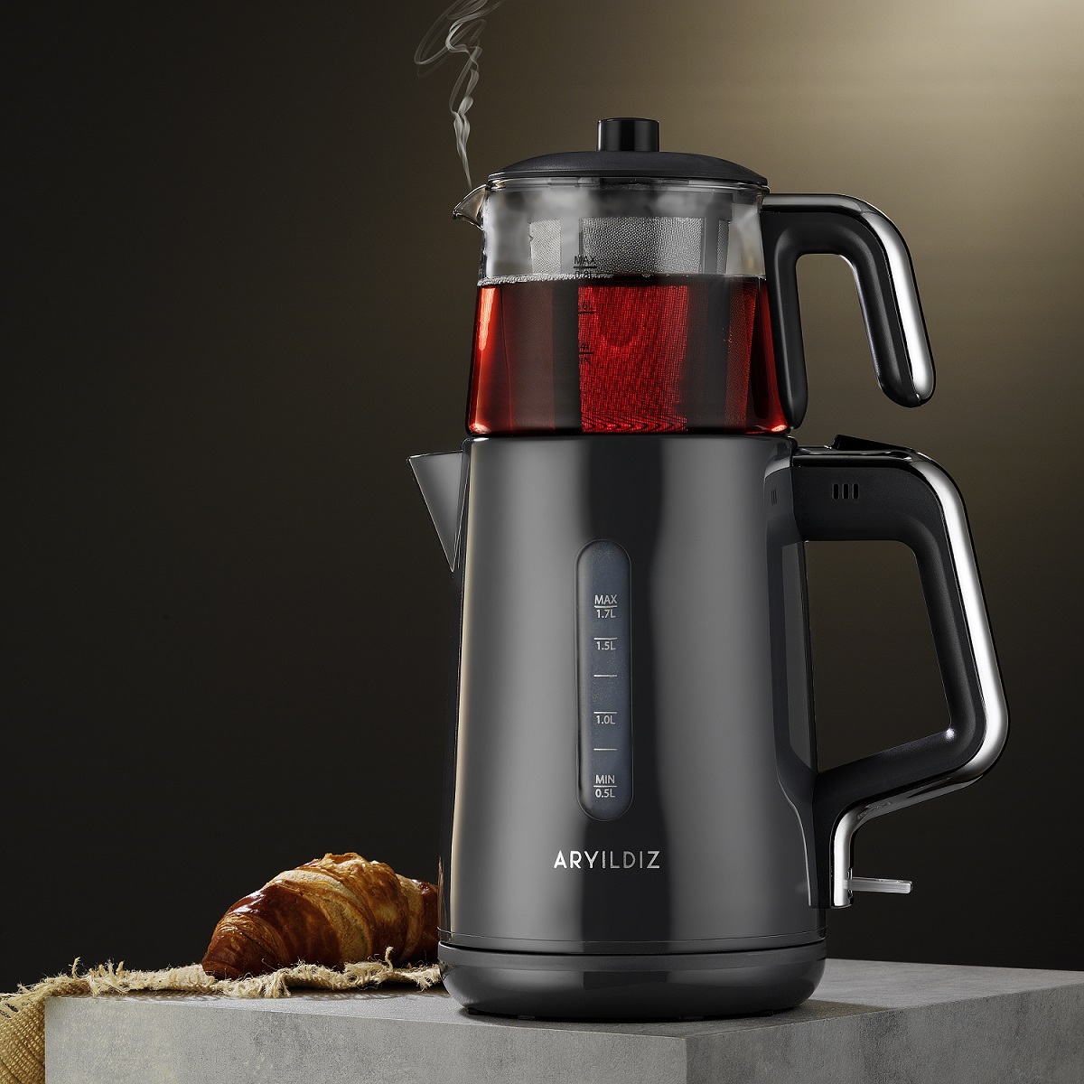 Aryıldız Tea Perfect Çay Makinesi Antrasit