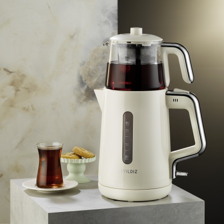 Aryıldız Tea Perfect Çay Makinesi Krem - ARYILDIZ