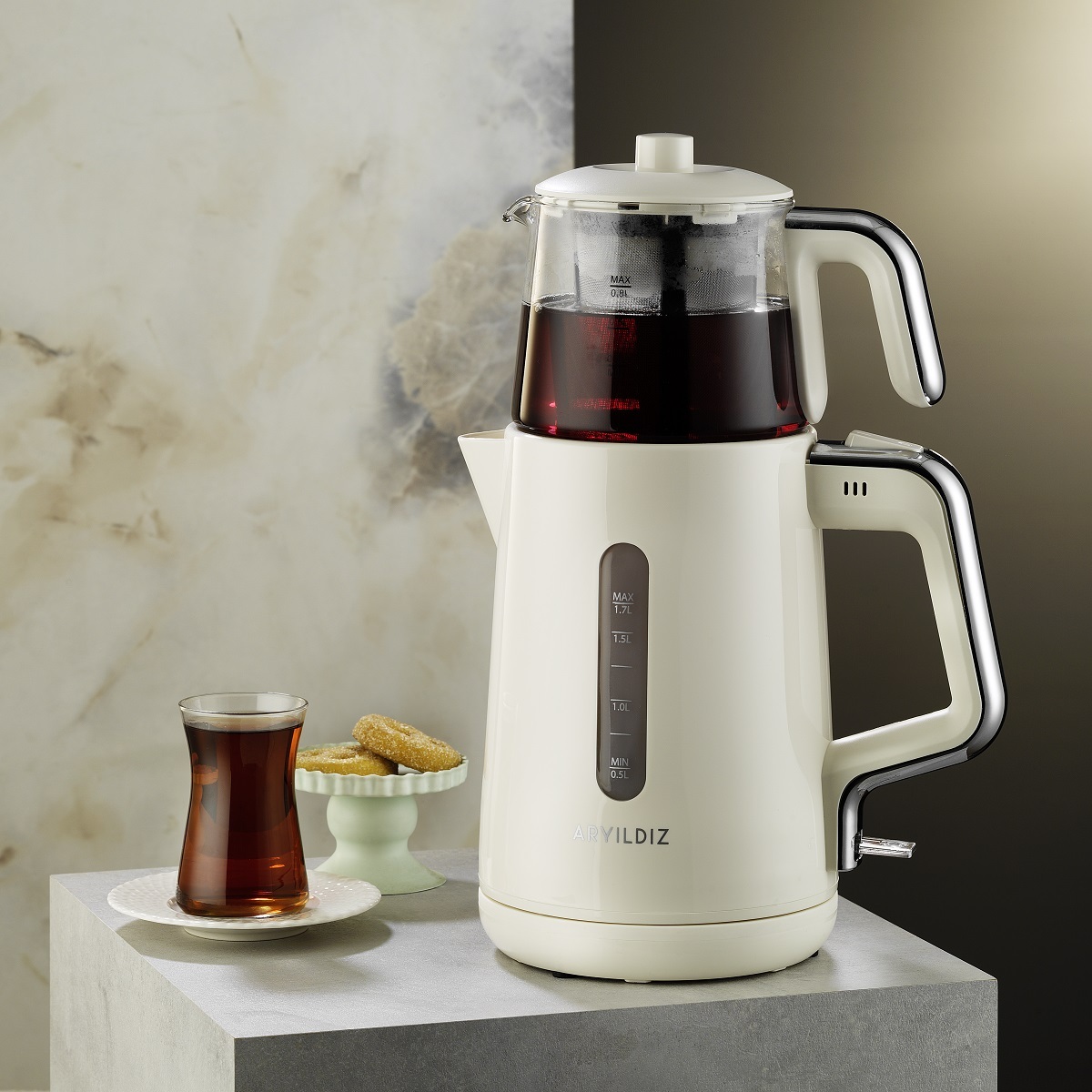 Aryıldız Tea Perfect Çay Makinesi Krem