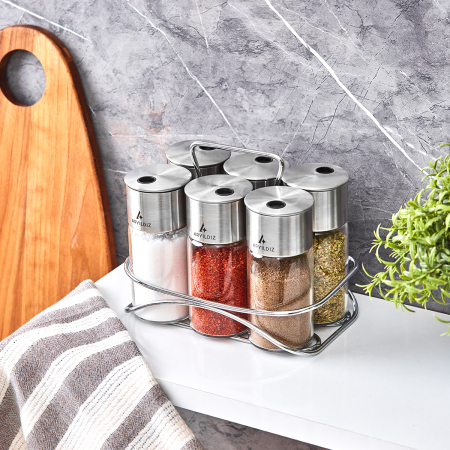 Aryıldız Timeless 7 Parça Baharat Seti 130 ml Renkli