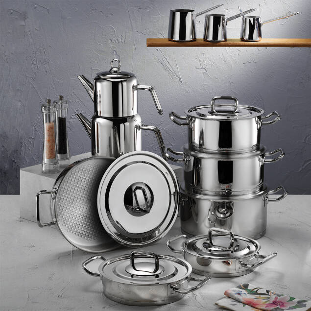 Aryıldız Vento Prestige Steel Kapak 20 Parça İdeal Set - 2