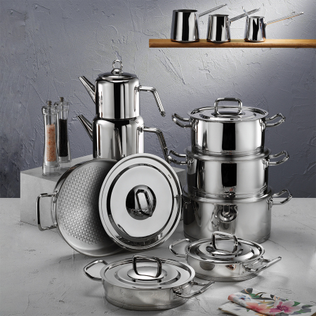 Aryıldız Vento Prestige Steel Kapak 20 Parça İdeal Set - 2