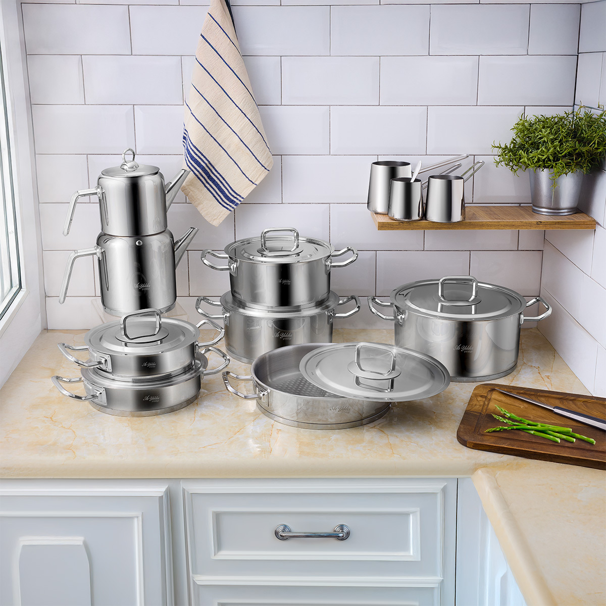 Aryıldız Vento Prestige Steel Kapak 20 Parça İdeal Set