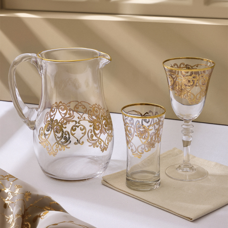 Aryıldız Veronica Gold 25 Parça 12 Kişilik Su Seti - ARYILDIZ