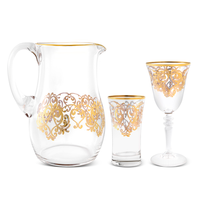 Aryıldız Veronica Gold 25 Parça 12 Kişilik Su Seti - 2