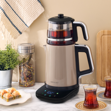 Aryıldız Vision Prime Çay Makinesi Beige Renkli