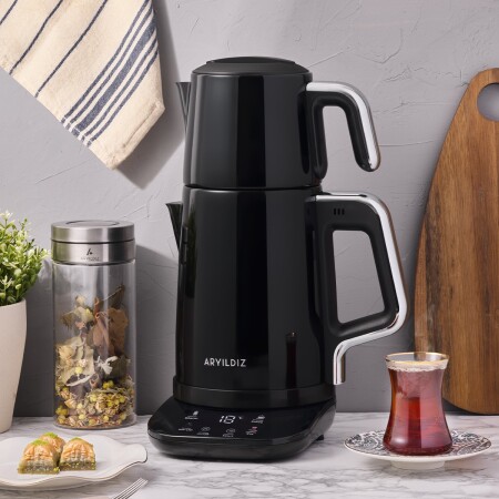 Aryıldız Vision Steel Çay Makinesi Siyah - ARYILDIZ
