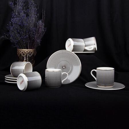 Aryıldız Vita 6 Kişilik Türk Kahve Fincan Takımı 100 Ml - ARYILDIZ