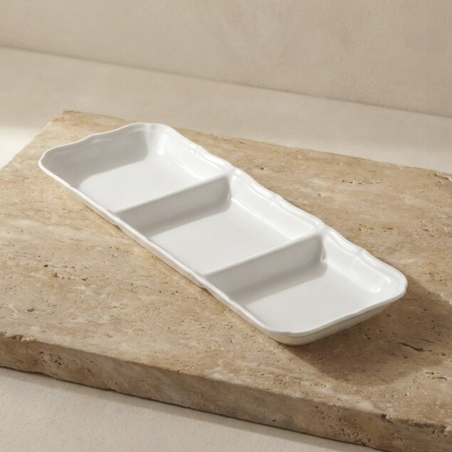 Aryıldız Voyage 3 Bölmeli Servis Tabağı 26 cm - 1