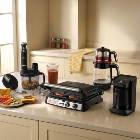 Aryıldız Zenith Siyah Elektrikli Çeyiz Seti - 1